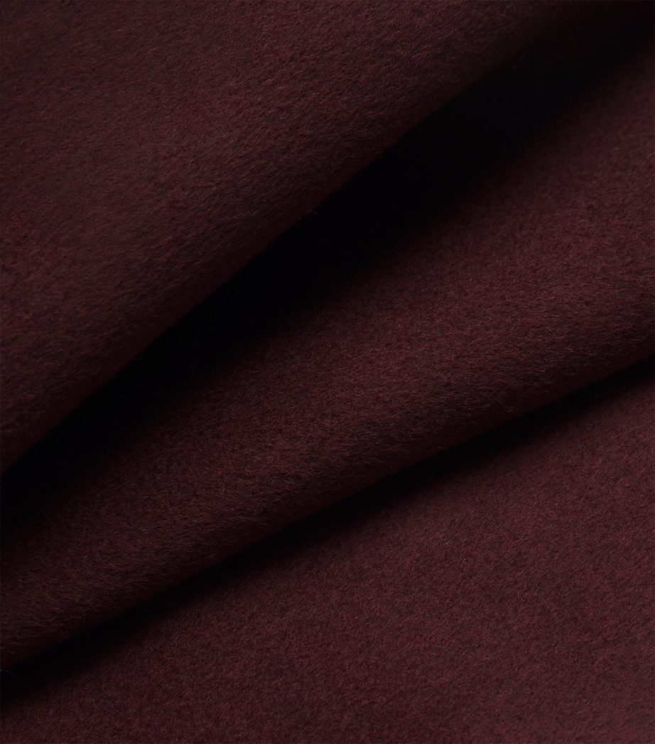 Wool-Blend Reversible Bomber Jacket BURGUNDY Image 5