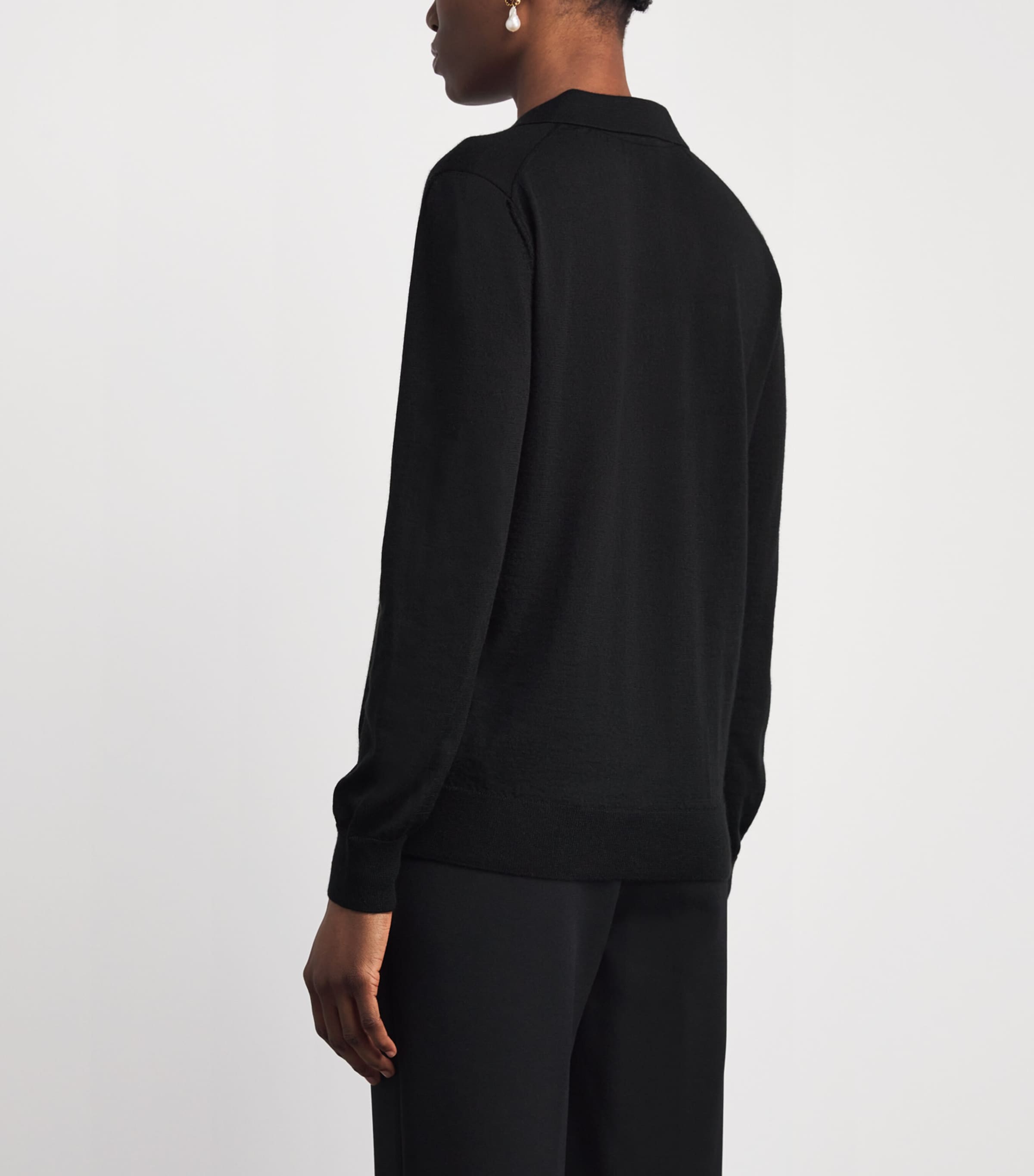 Brioni Womens Cashmere-Silk V-Neck Sweater Image 5
