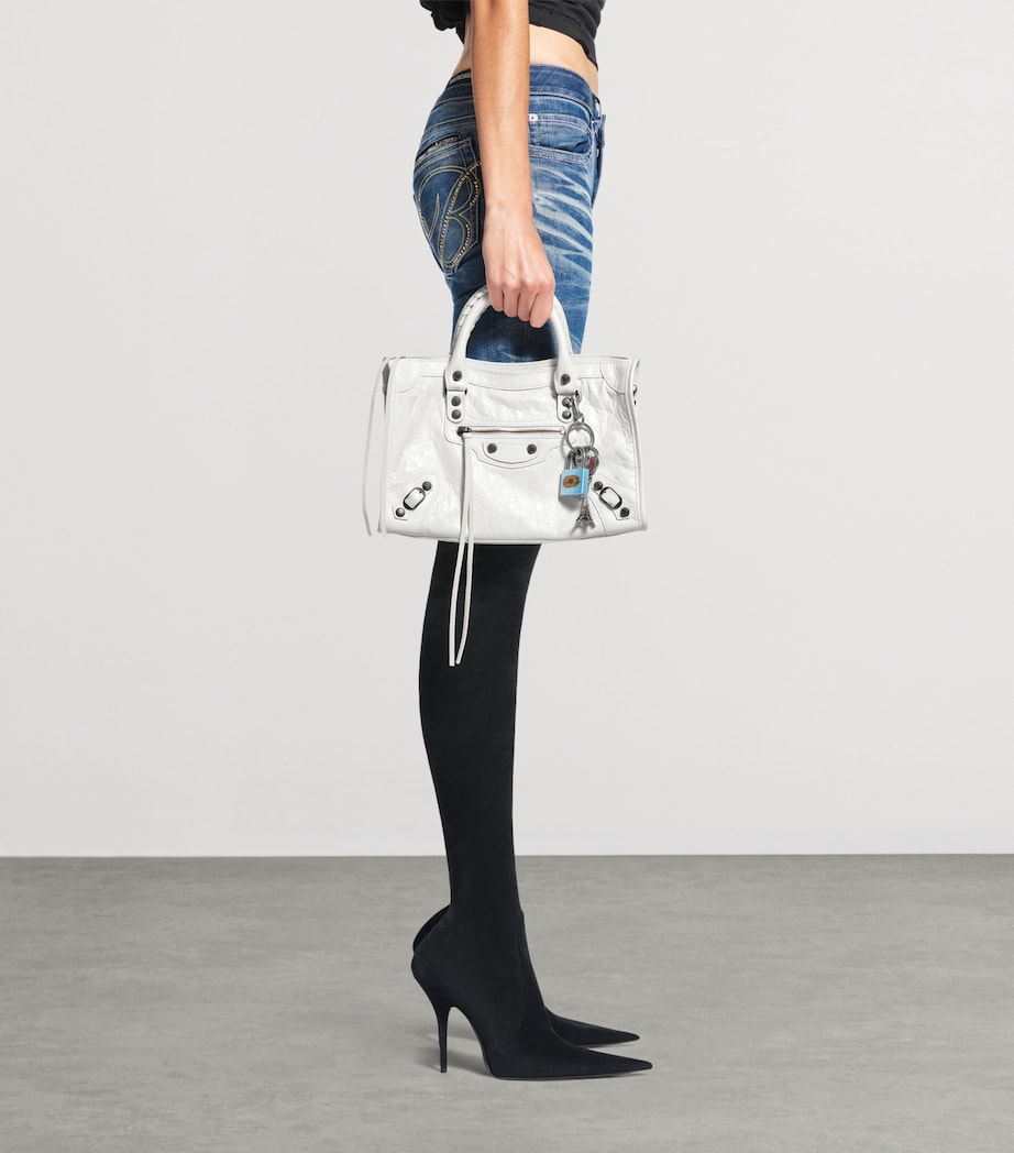Balenciaga Small Lambskin Le City Top-Handle Bag Image 8
