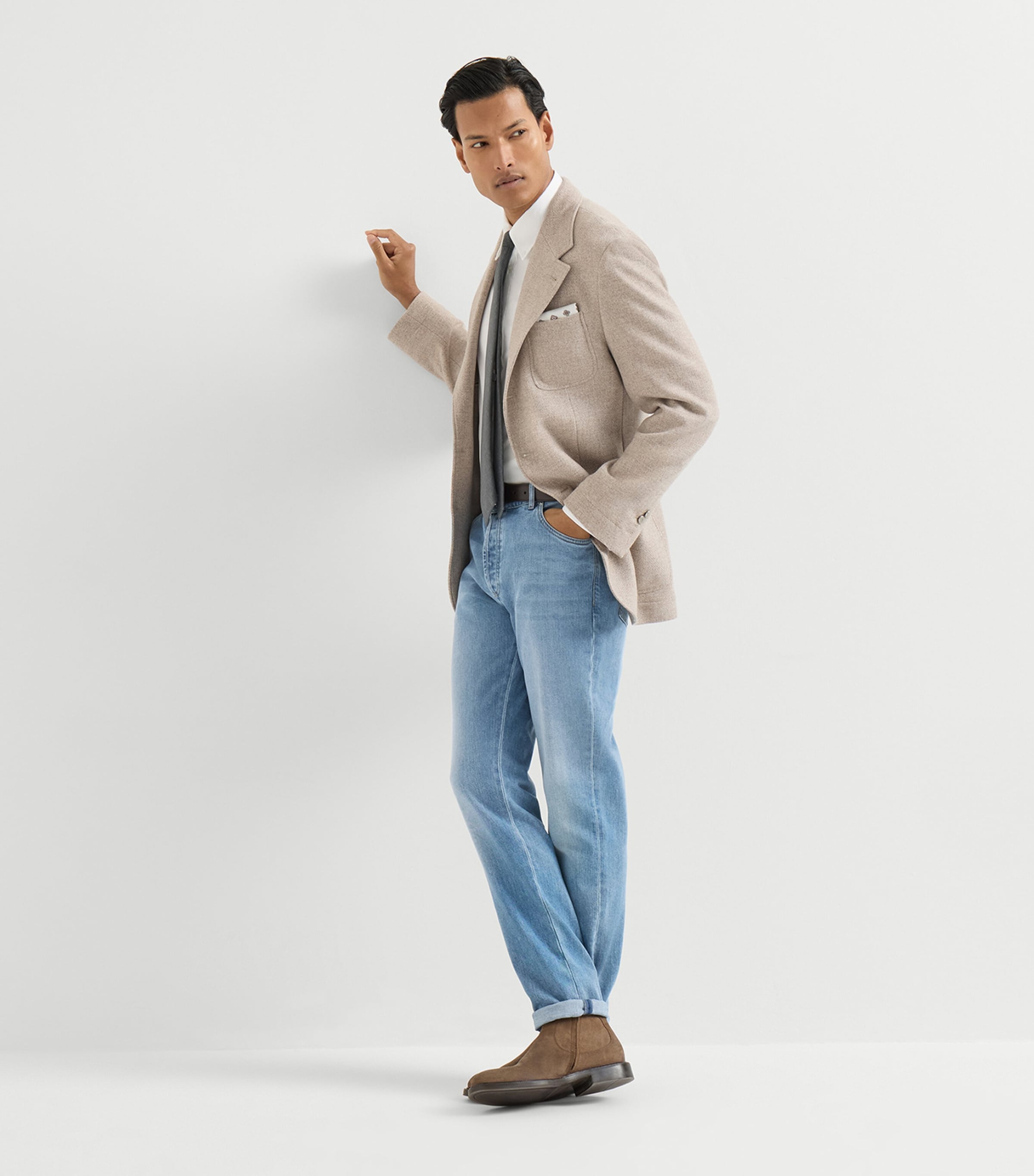 Brunello Cucinelli Mens Comfort Denim Straight Jeans Image 3
