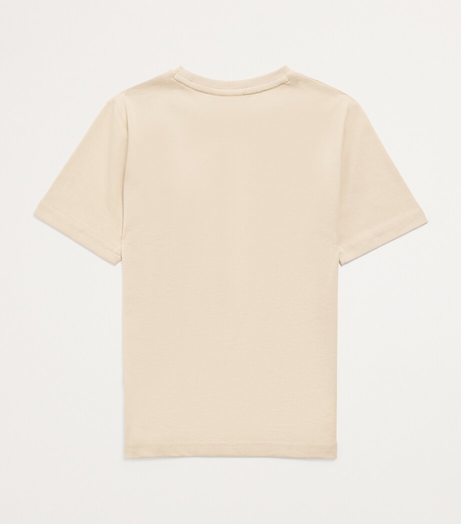 BOSS Kidswear Cotton Logo T-Shirt (4-12 Years) Stone Image 2
