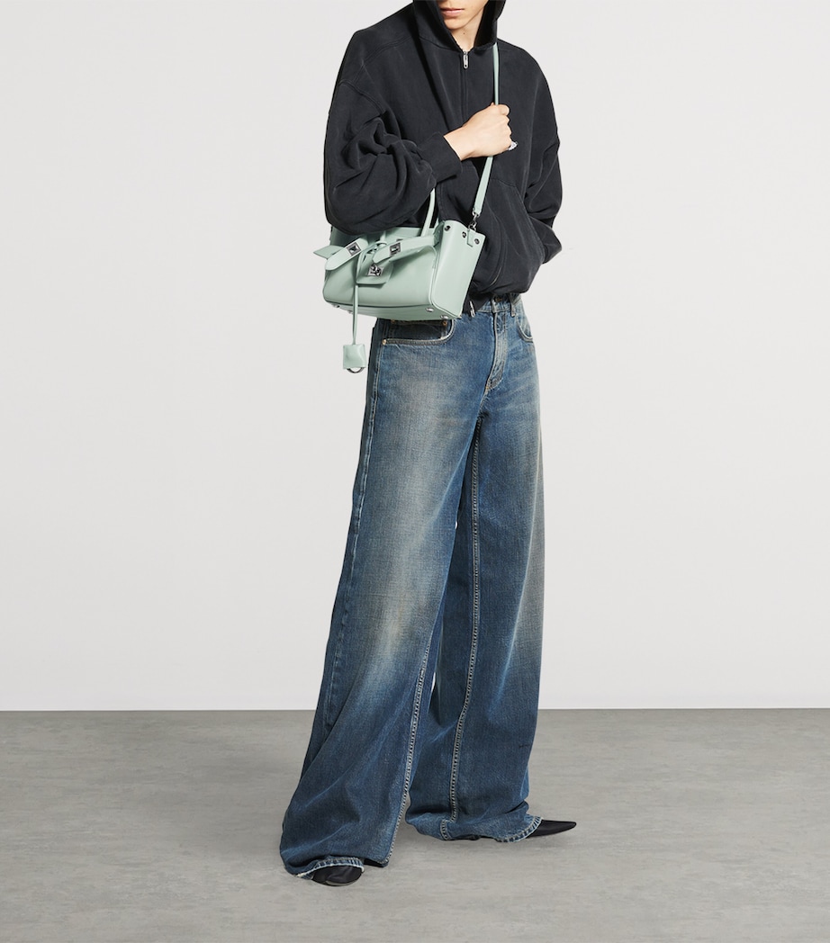 Mini Leather Bel Air Carry All Tote Bag 3837 Image 7