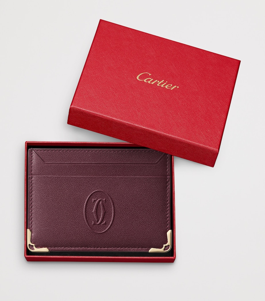 Cartier Leather Must de Cartier Card Holder Burgundy Image 4