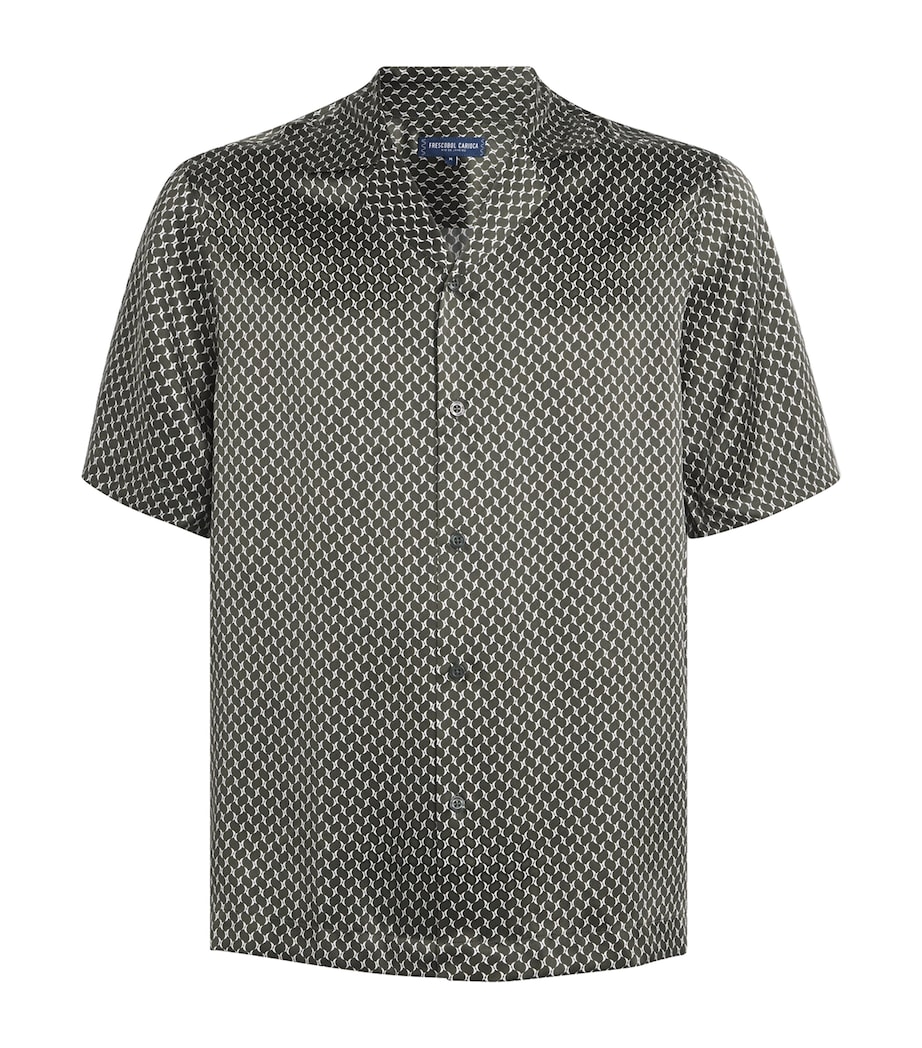 Silk Roberto Short-Sleeve Shirt 840-SEAWOOD Image 1