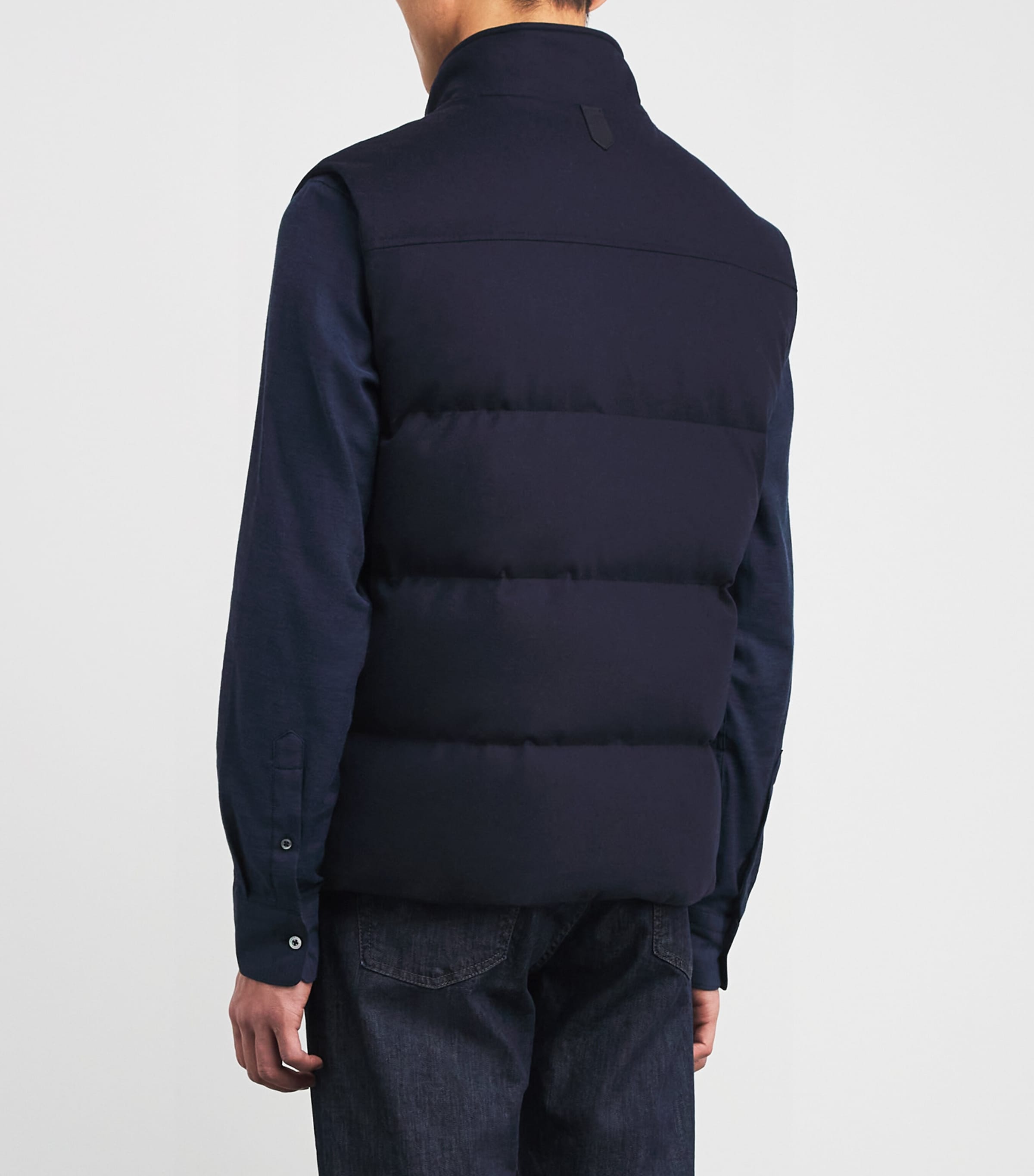 Cashmere Puffer Gilet BLUE Image 4