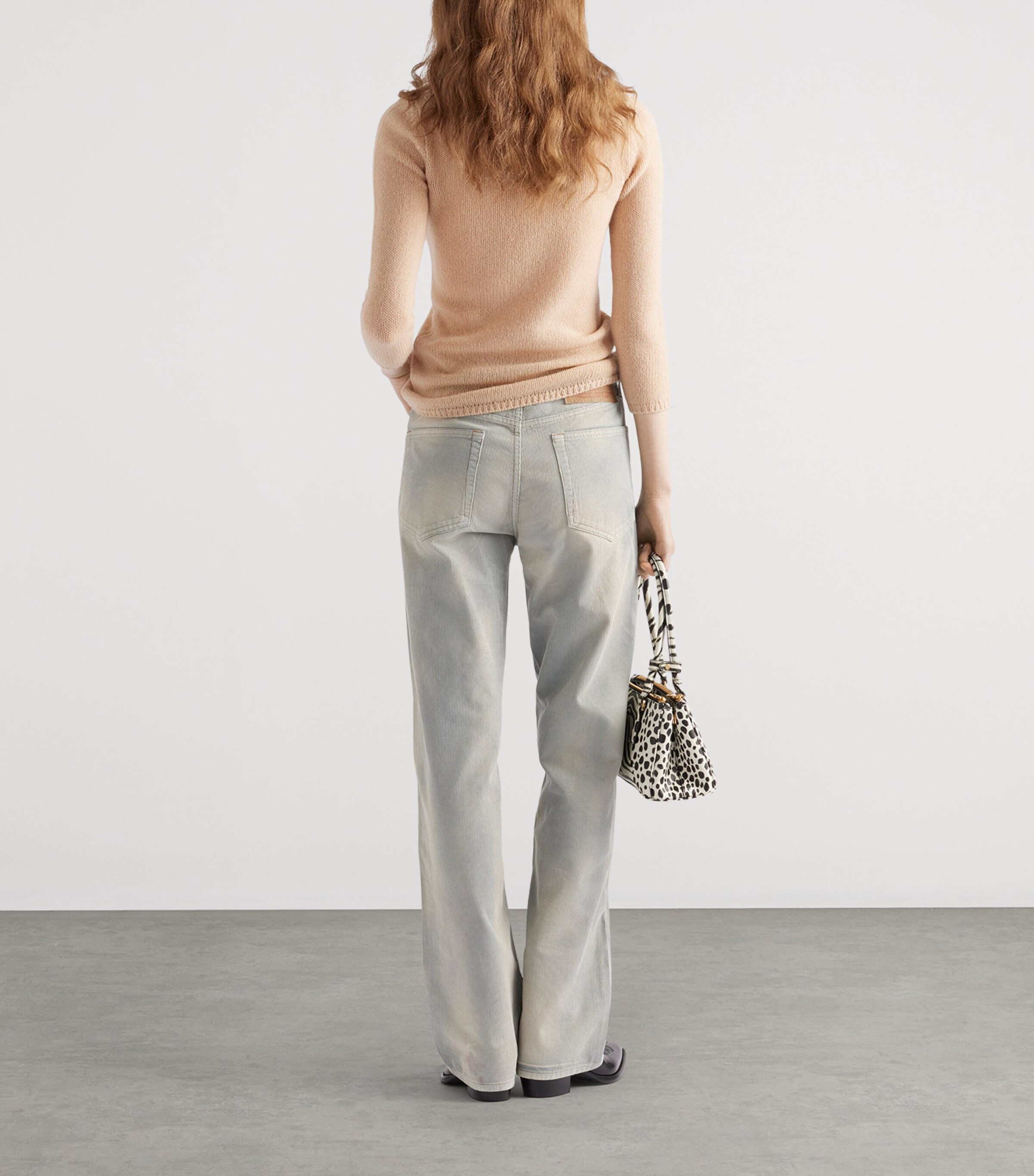 Prada Womens Corduroy Straight Jeans Image 4
