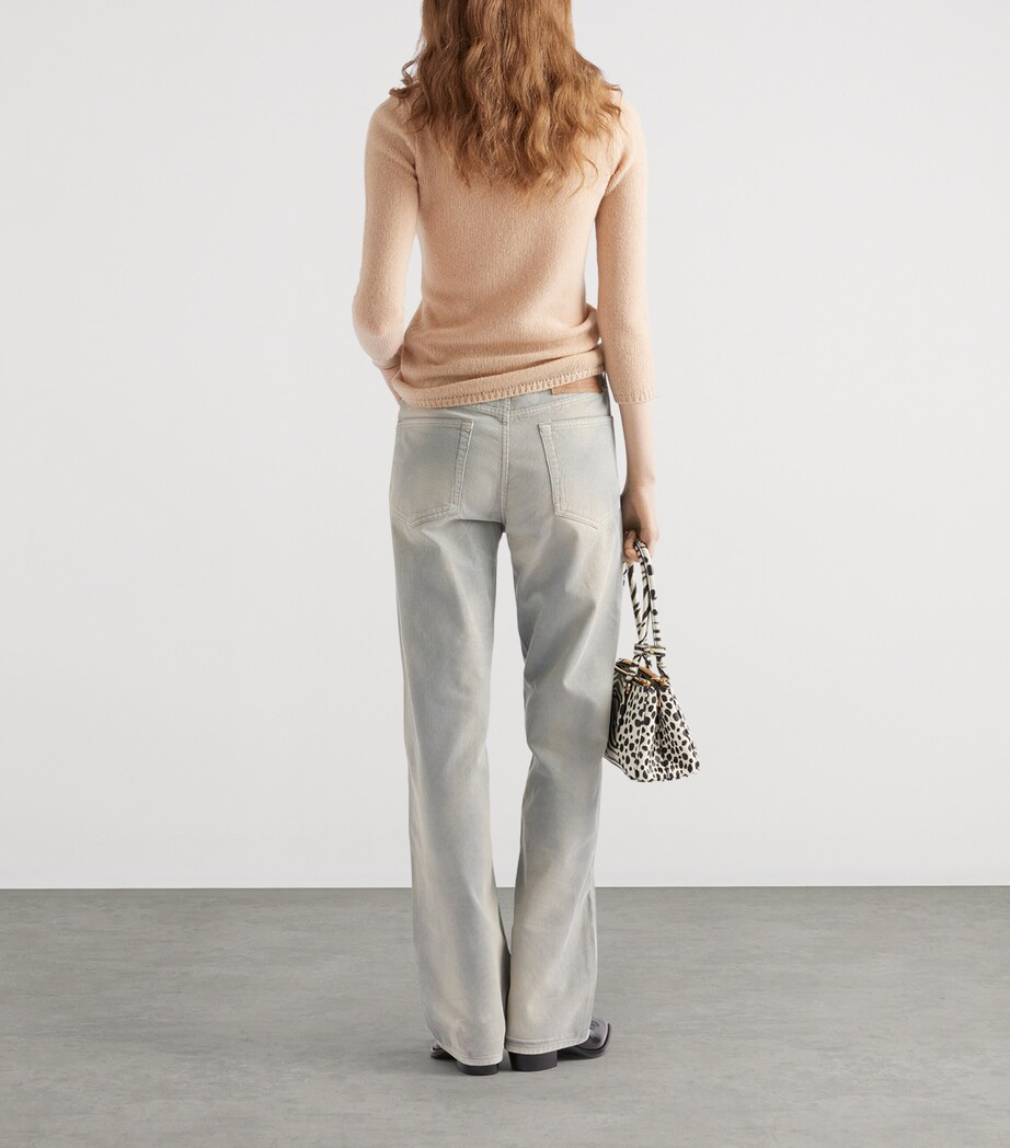 Corduroy Straight Jeans F0V3N Image 4