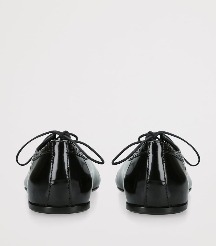 Church's Womens Leather Rhea Brogue Shoes Black Image 2