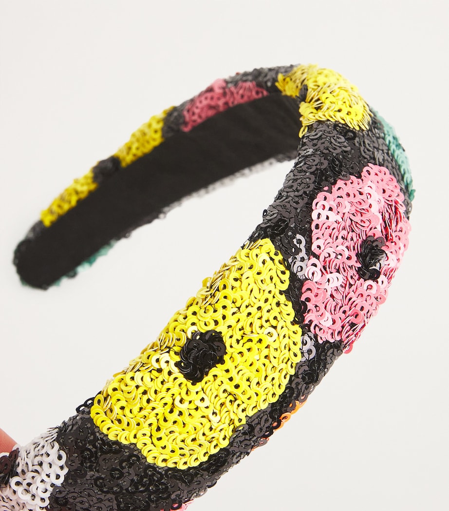 Sequinned Flower Headband BLKRAIN Image 3