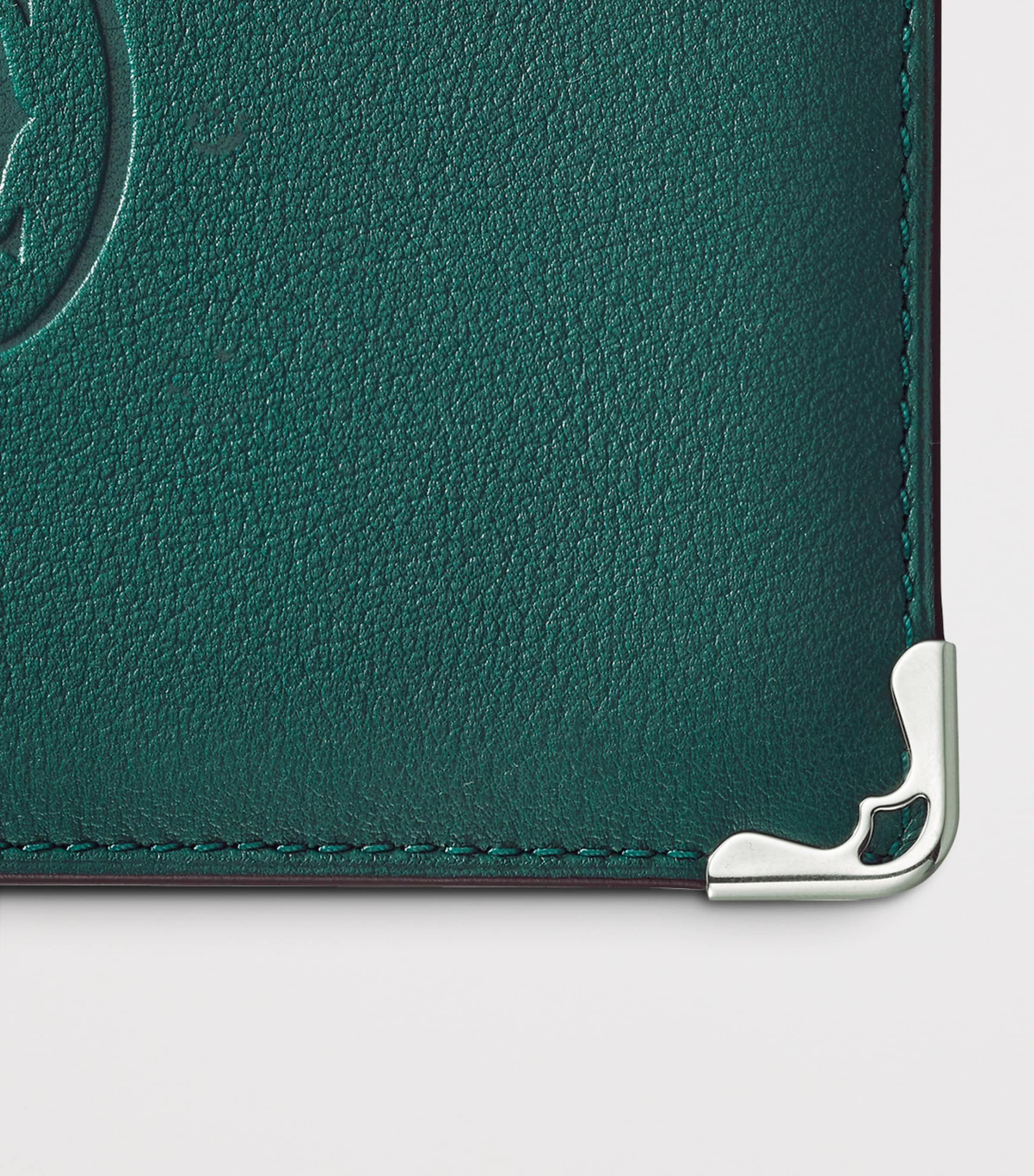 Leather Must de Cartier Card Holder GREEN Image 4