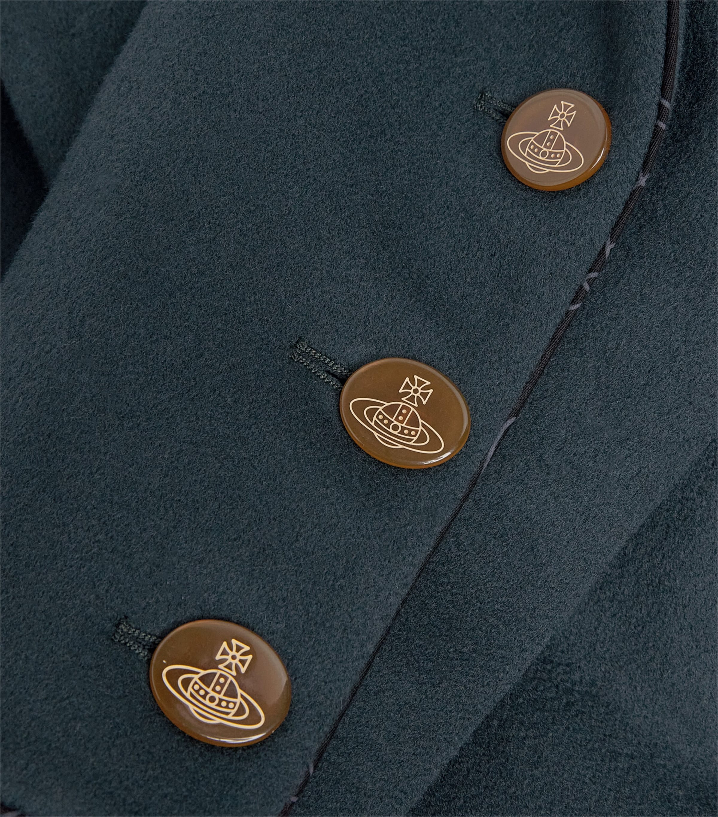 Vivienne Westwood Navy Wool-Cashmere Rounded Jacket | Harrods US