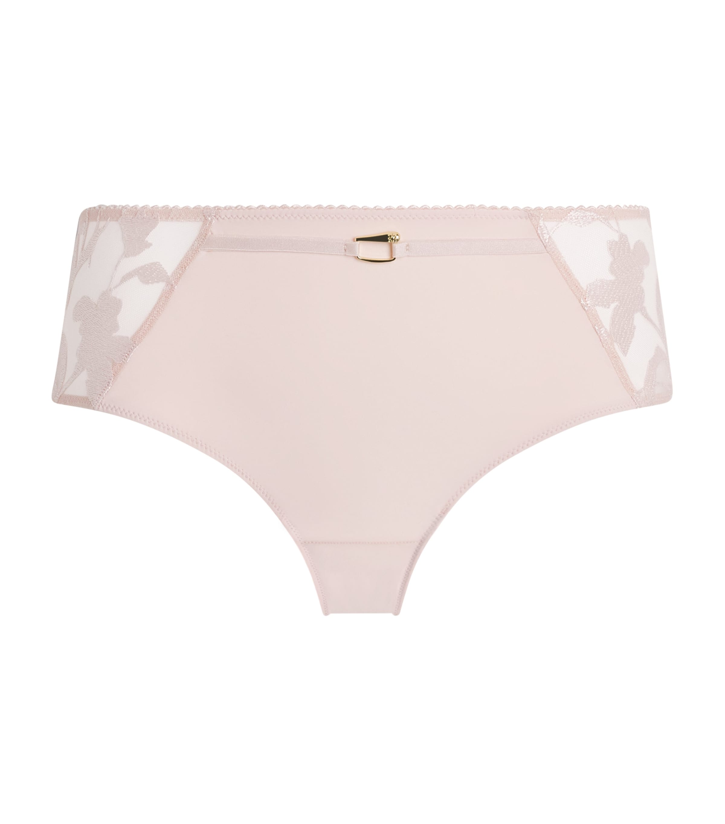 Chantelle Womens Lace Idyll Shorty Briefs Pink Image 1