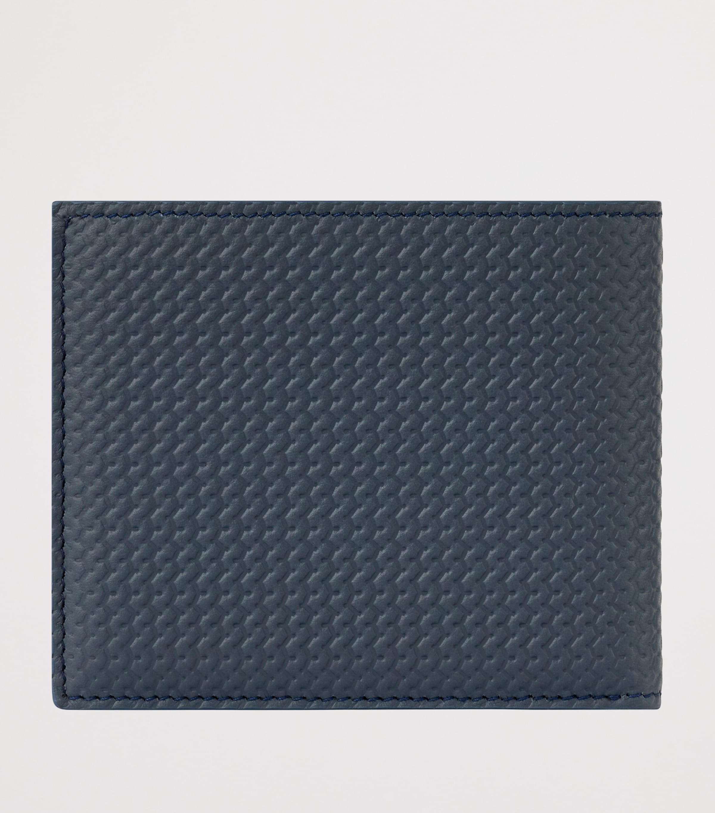 Mini Leather Racing Bifold Wallet BLUE Image 4