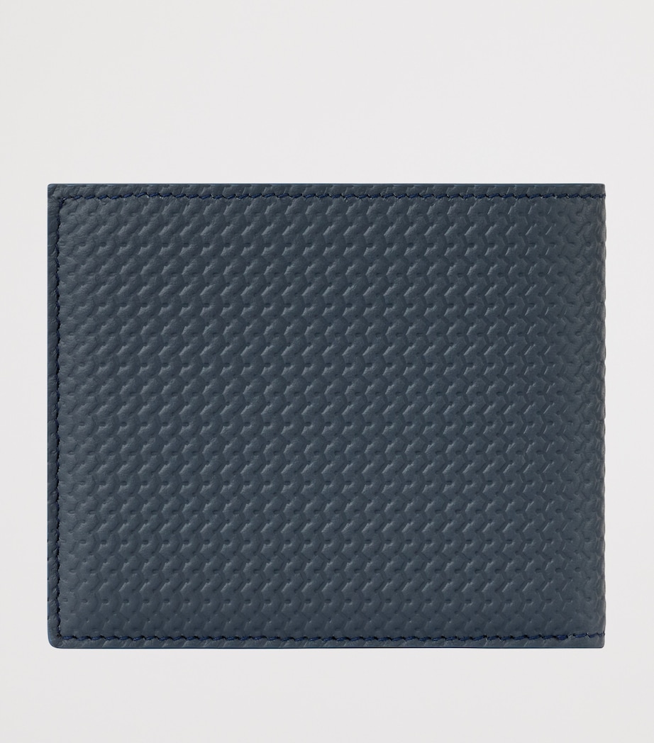 Mini Leather Racing Bifold Wallet BLUE Image 4