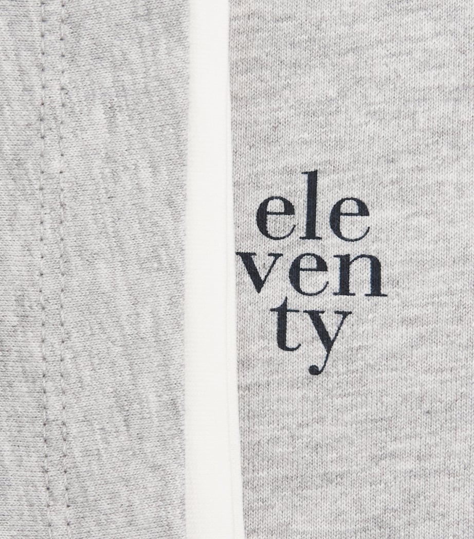 Eleventy Kids Logo Print T-Shirt (2-16 Years) Grey Image 3