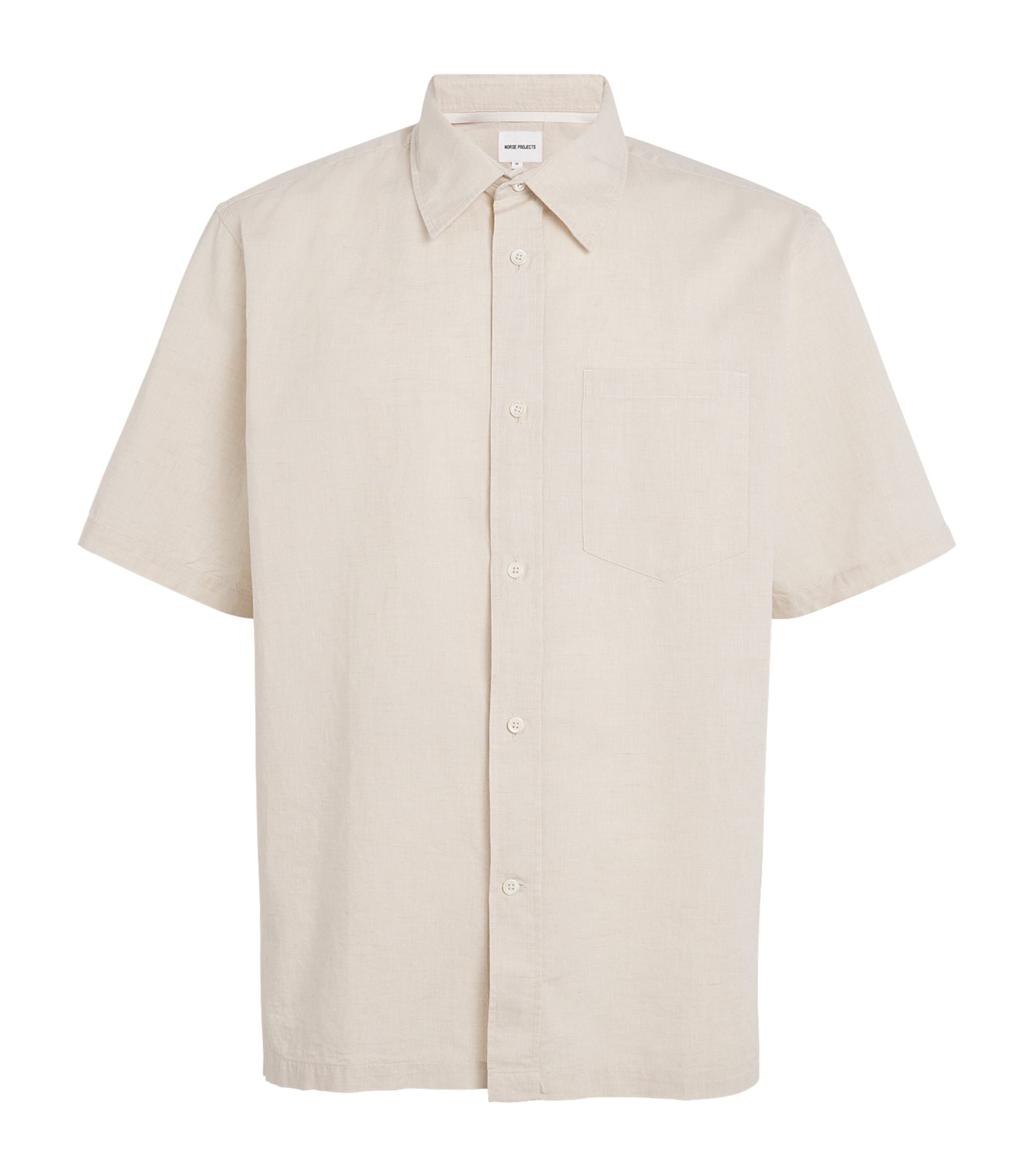 NORSE PROJECTS COTTON-LINEN SHORT-SLEEVE SHIRT 