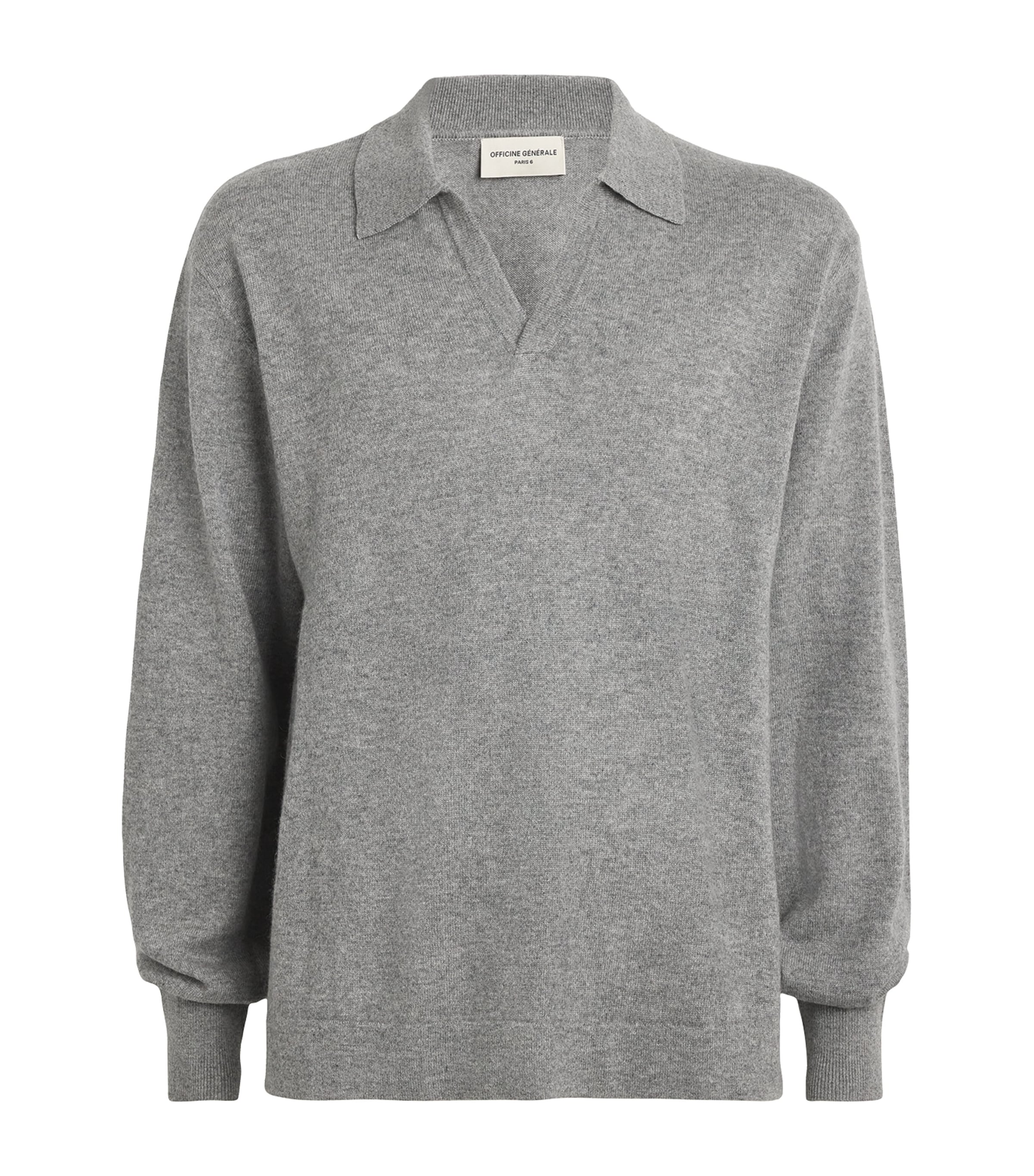 OFFICINE GENERALE CASHMERE SIMONE POLO SWEATER