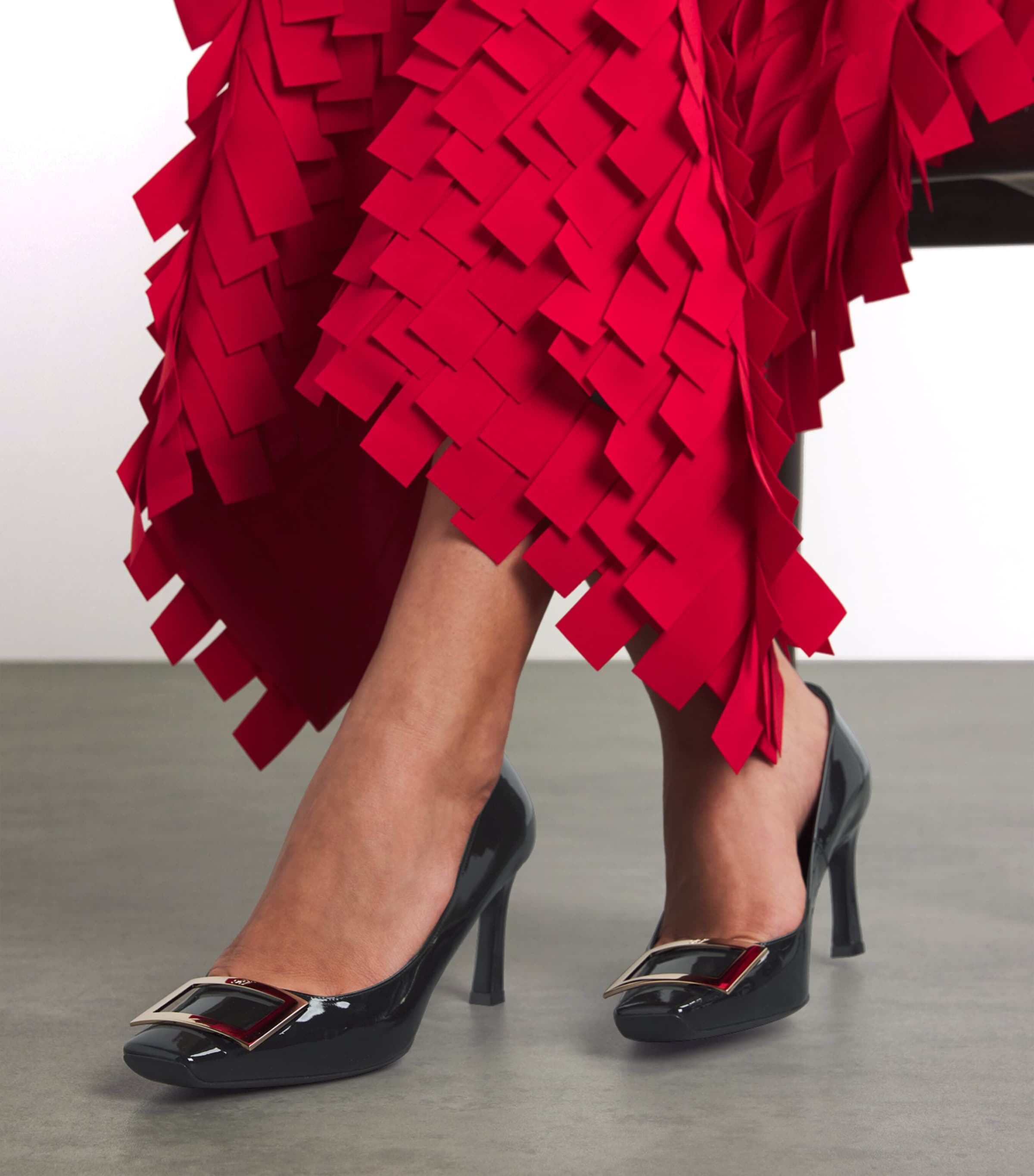 Patent Decolleté Belle Vivier Pumps 70 BLACK Image 2