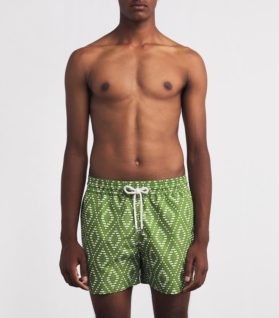 Raffia Angra Rio Swim Shorts 879 PARAKEET GRN IVO Image 3