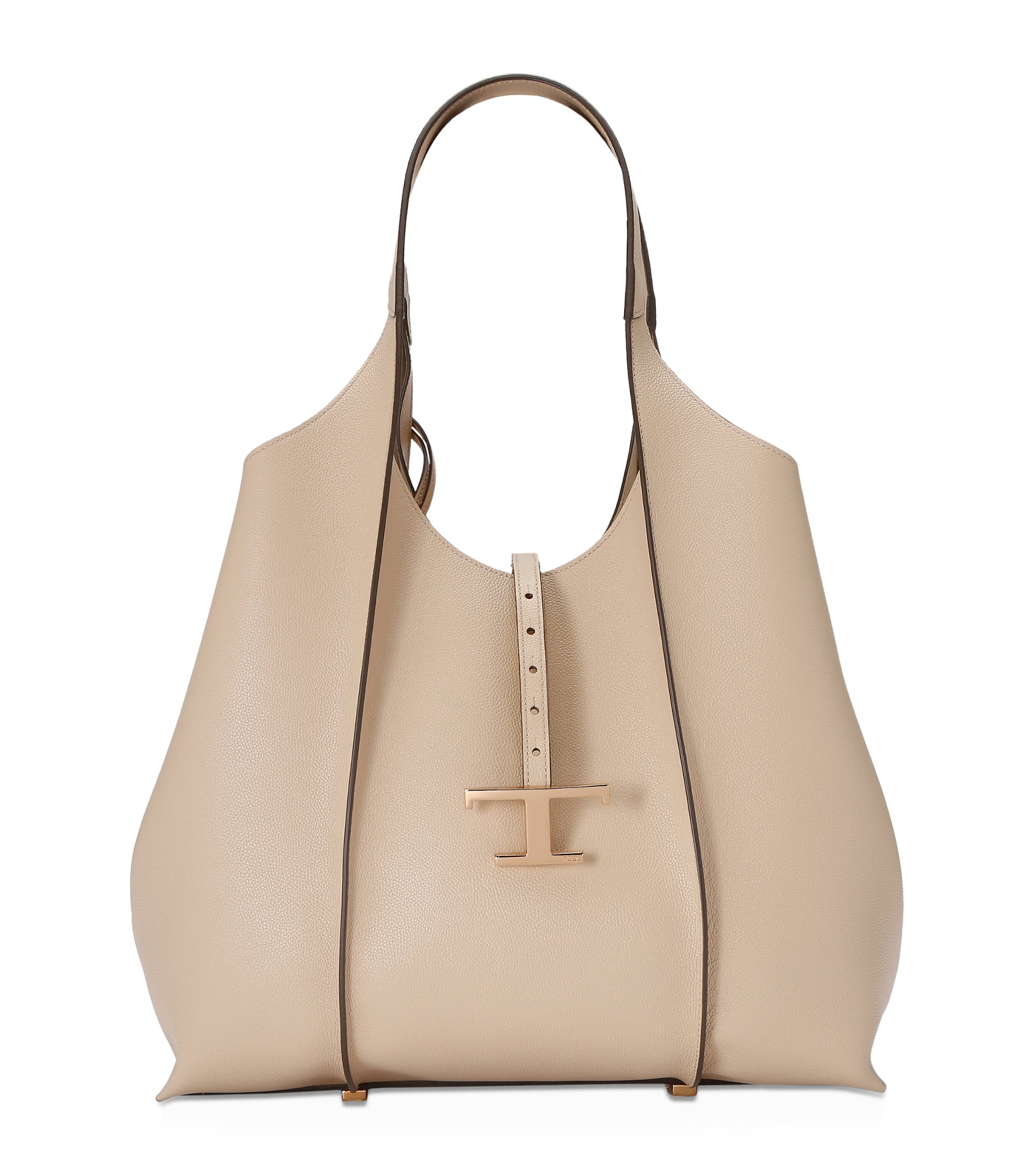 Shop Tod's Leather Timeless Shopping Bag In Ivory