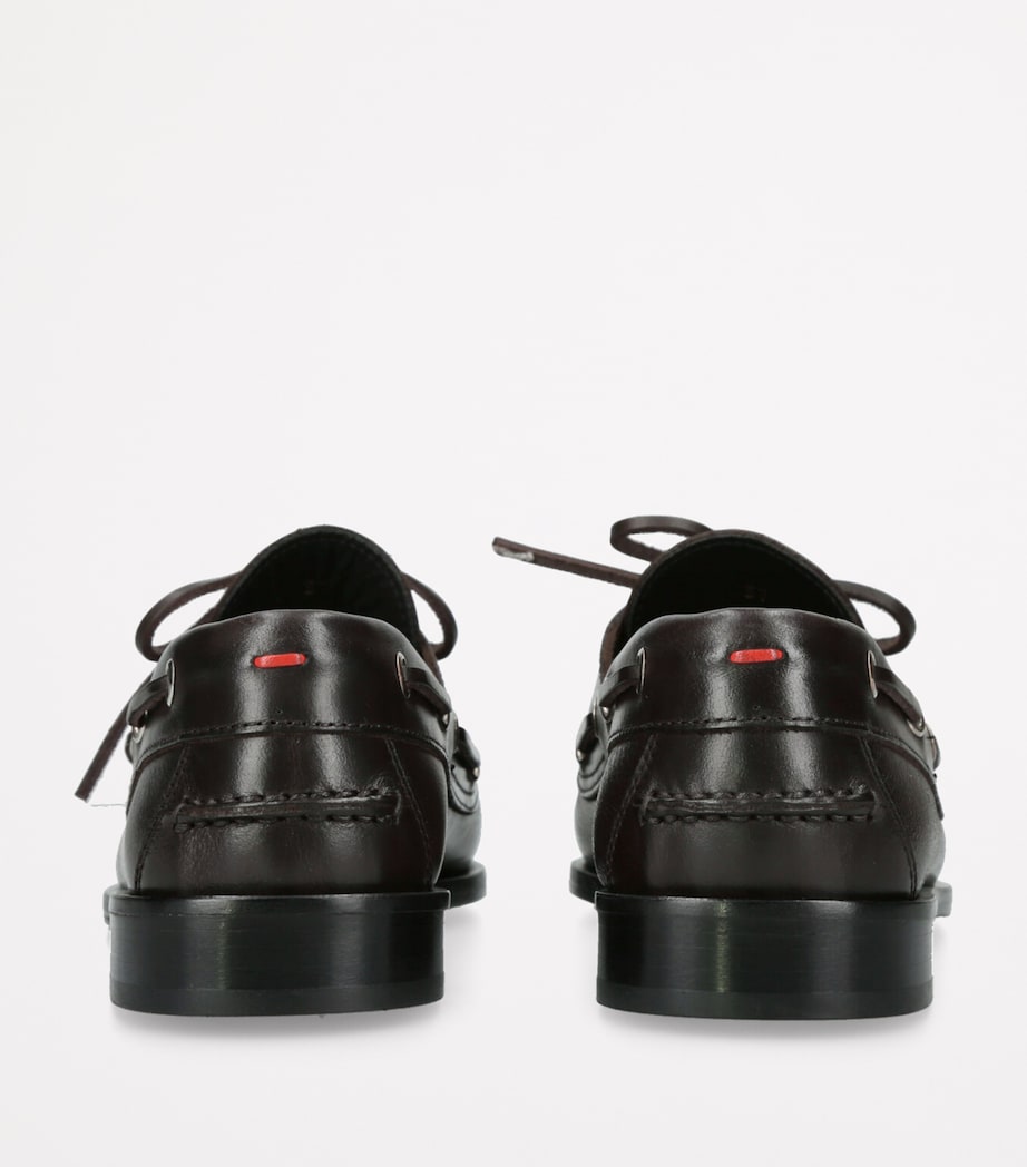 aeyde Leather Harris Flats Dark Brown Image 2