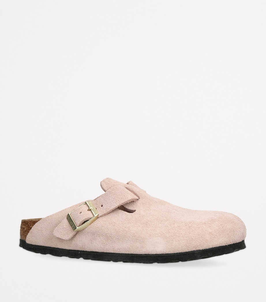 Suede Boston Clogs PALE PINK Image 3