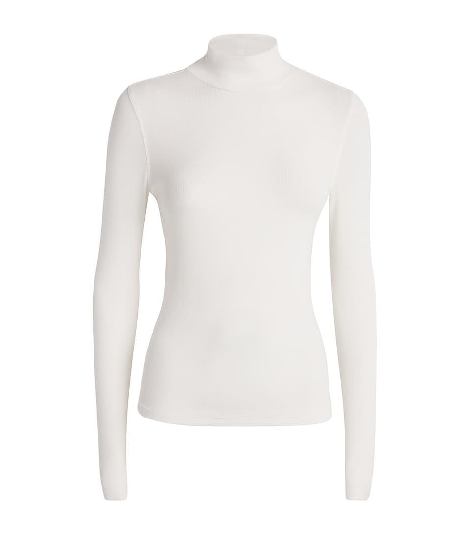 Modal Ribbed Rollneck Sweater