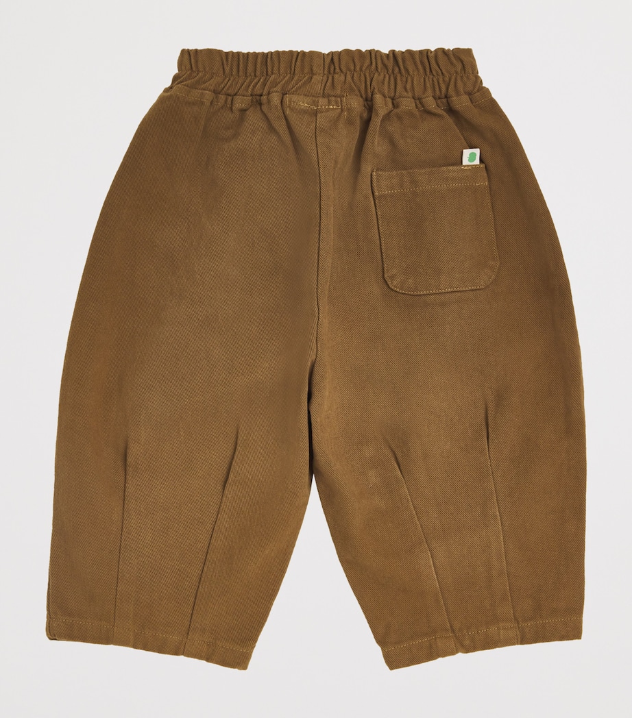 Contrast-Drawstring Sweatpants (8-12 Years) NAVY Image 2