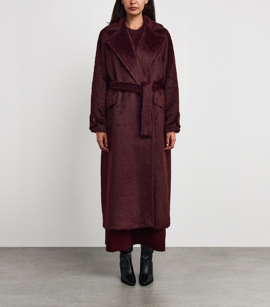 Alpaca-Virgin Wool Coat CHERRY Image 3