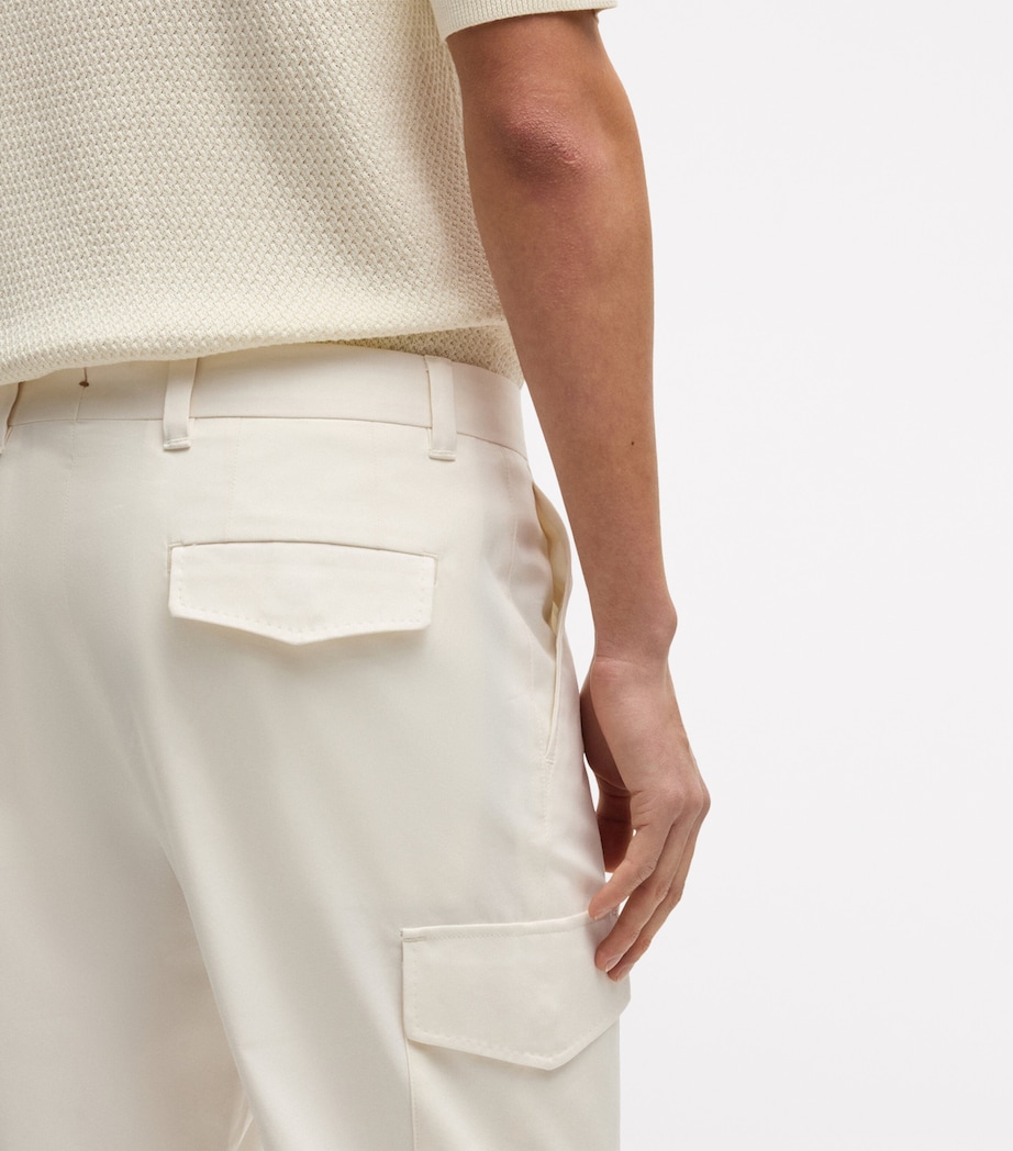 Cotton-Silk-Blend Cargo Trousers 118 Image 4