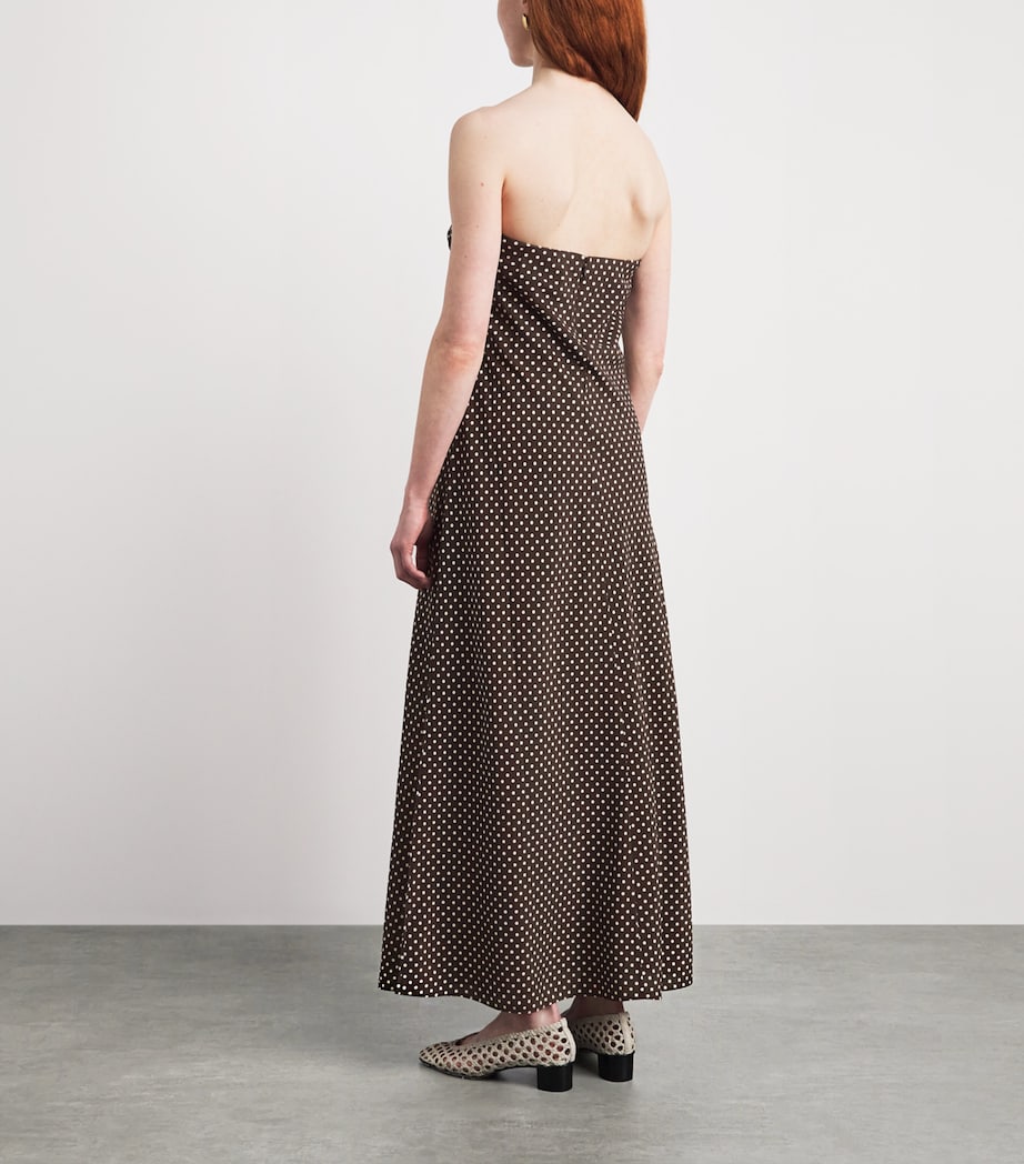 Matteau Womens Silk Polka Dot Maxi Dress Plka Dot Plk Chc Image 4