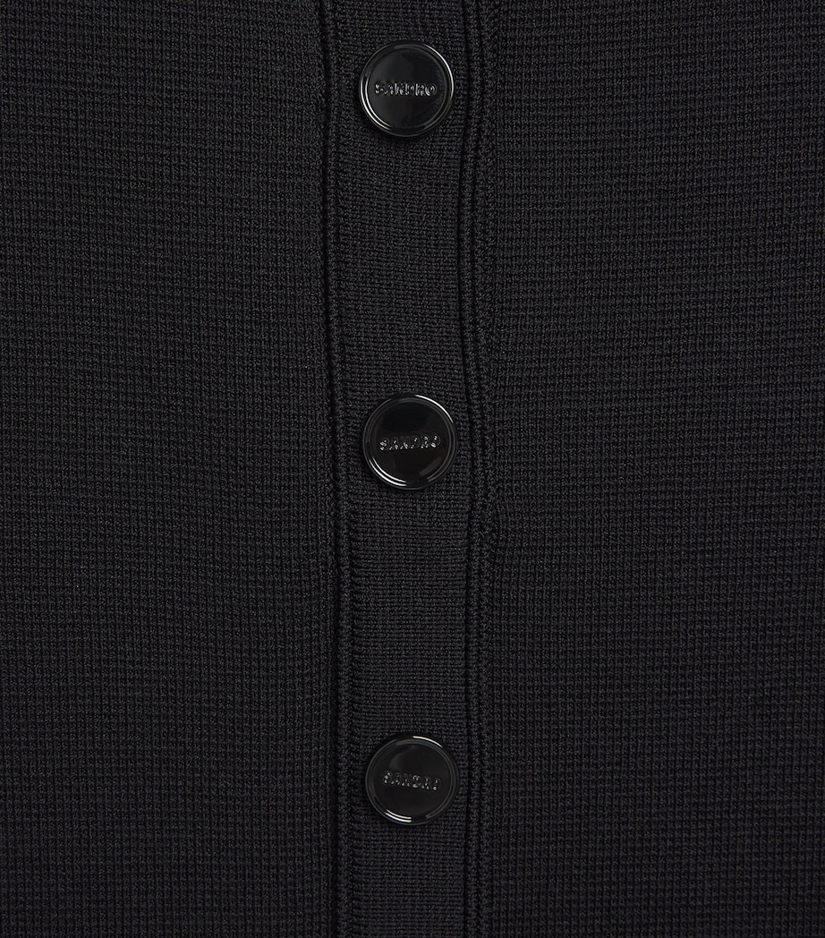 Knitted Peplum Maxi Dress BLACK Image 5