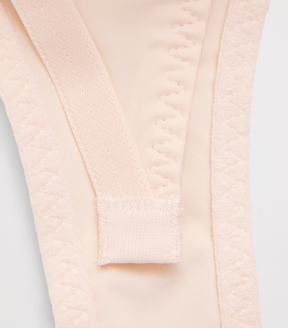 Simone Perele Womens Embroidered Saga Plunge Bra Rose Nude Image 4
