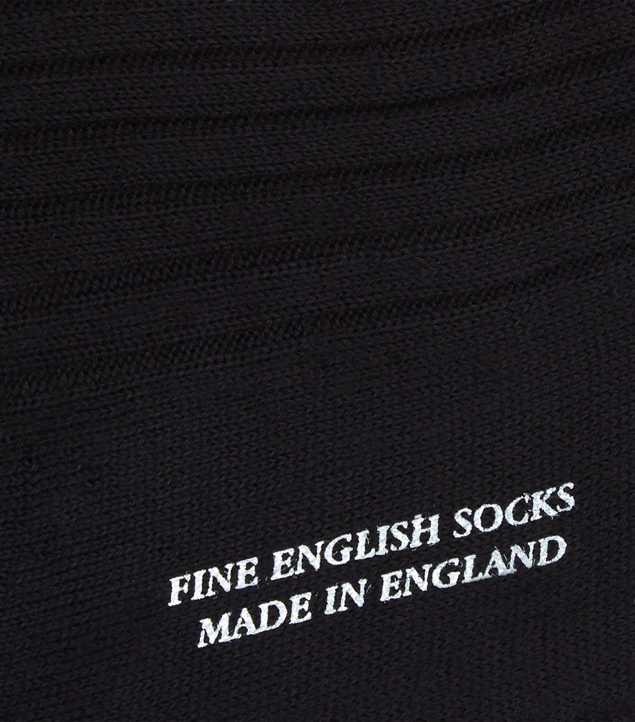 Pantherella Mens Cashmere Knightsbridge Socks Black Image 2