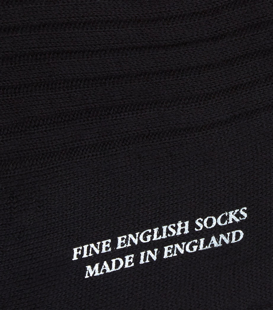 Cashmere Knightsbridge Socks BLACK Image 2