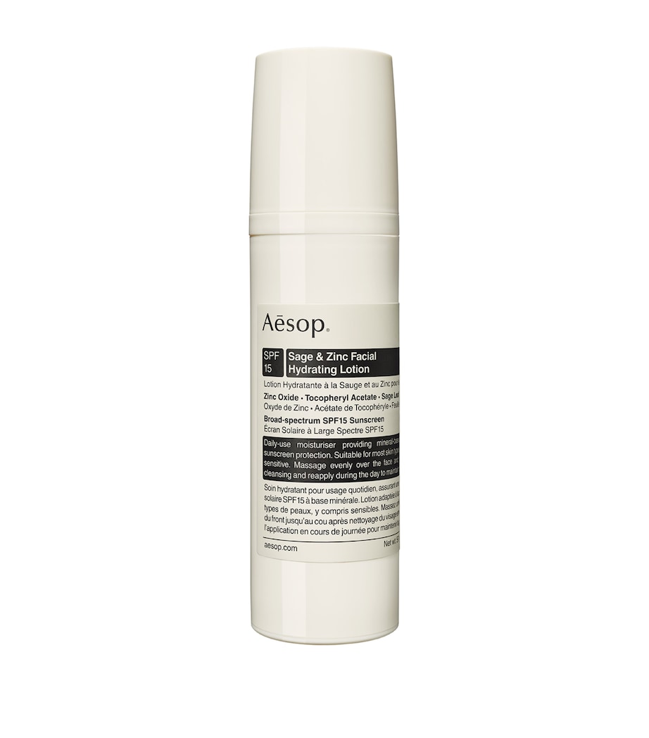 AESOP Sage & Zinc Facial Hydrating Lotion SPF15 (50ml) Nc Image 1