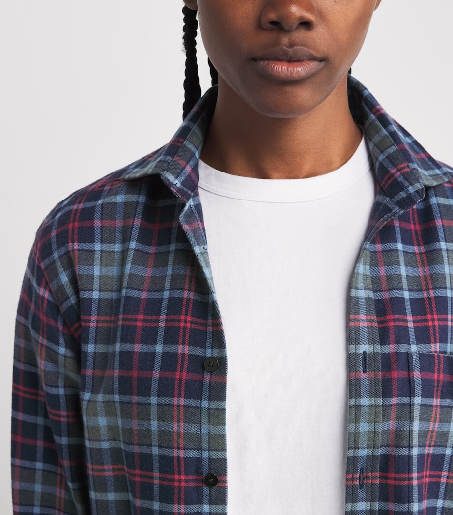 Cotton-Wool Classic Shirt BLUE/RED PLAID Image 6