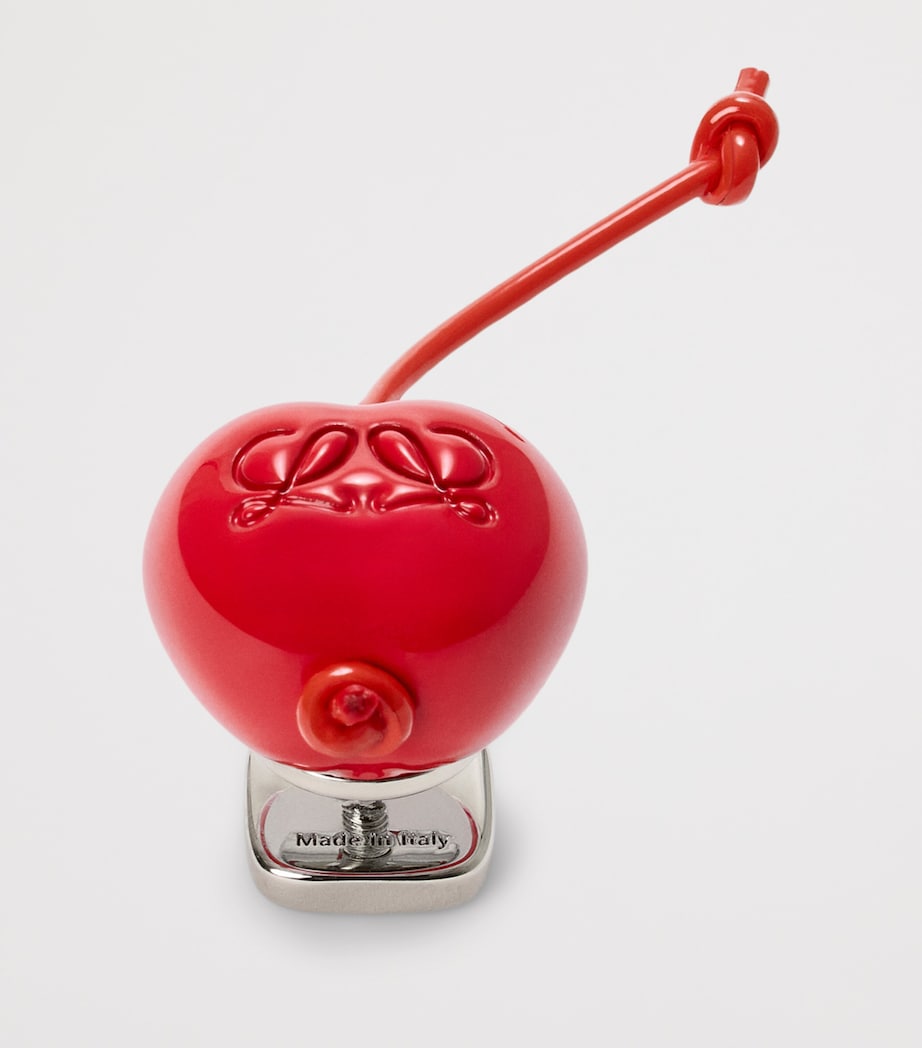 LOEWE Cherry Pin Charm Red Image 3
