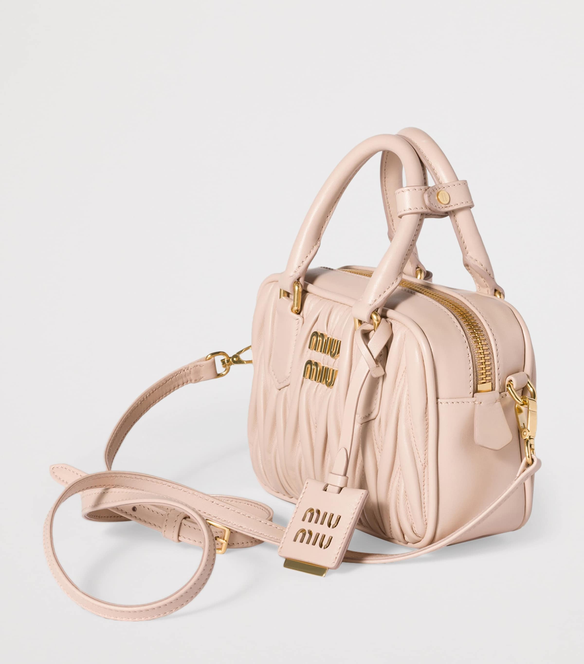 Matelassé Leather Arcadie Top-Handle Bag F0236 Image 3