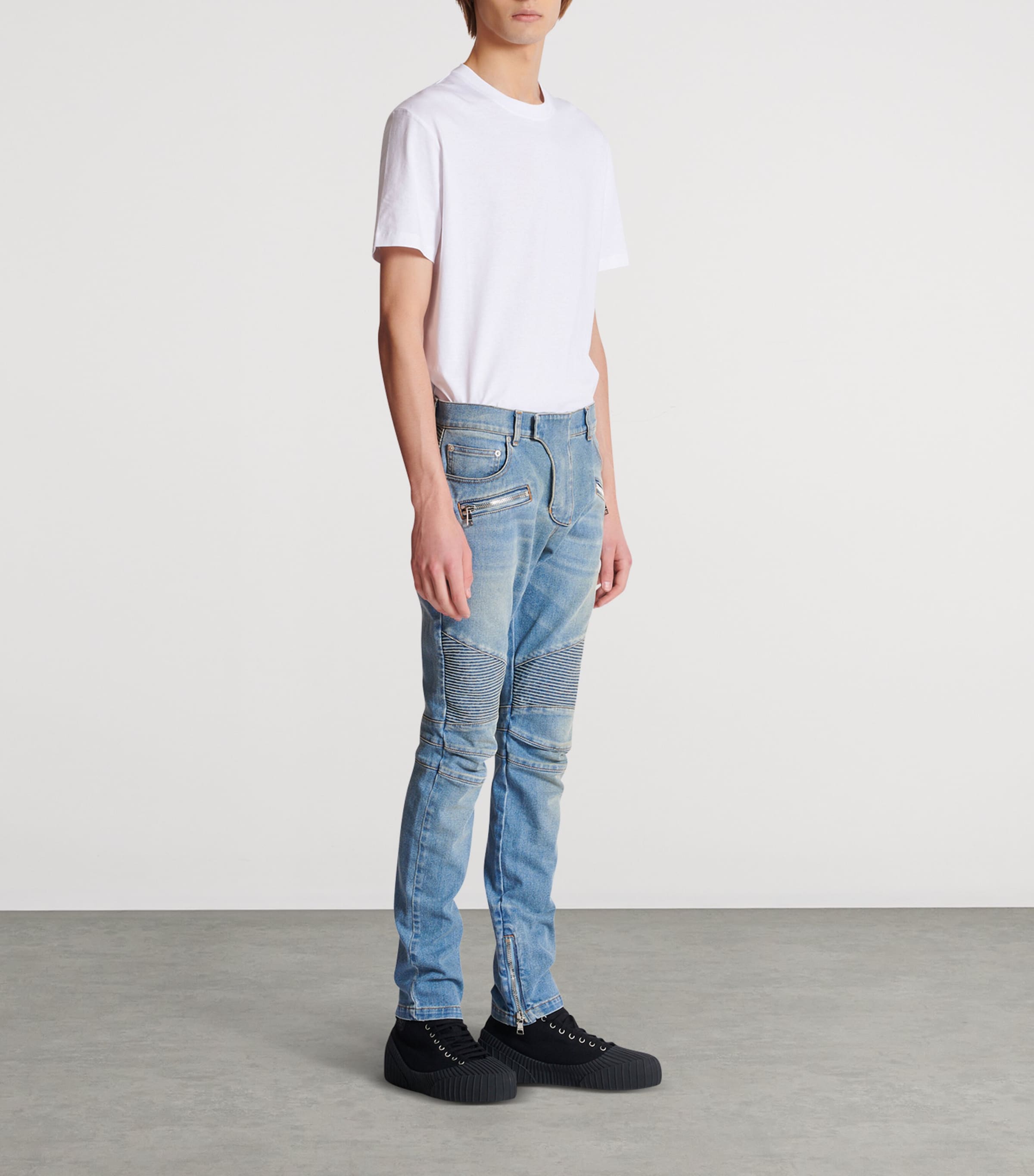 Biker Slim Jeans 6AW BLEU JEAN Image 5