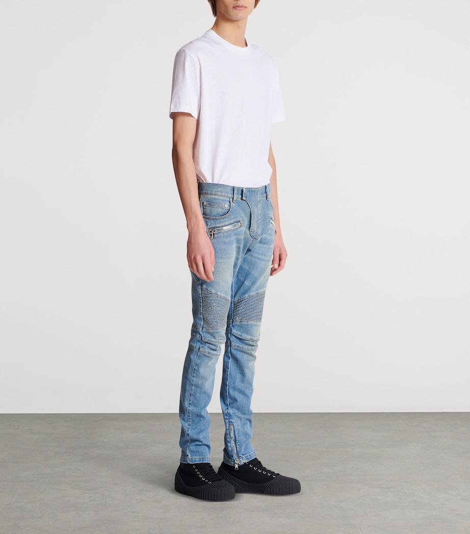 Biker Slim Jeans 6AW BLEU JEAN Image 5