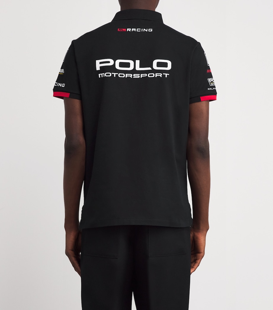 Racing Logo Polo Shirt BLACK Image 4