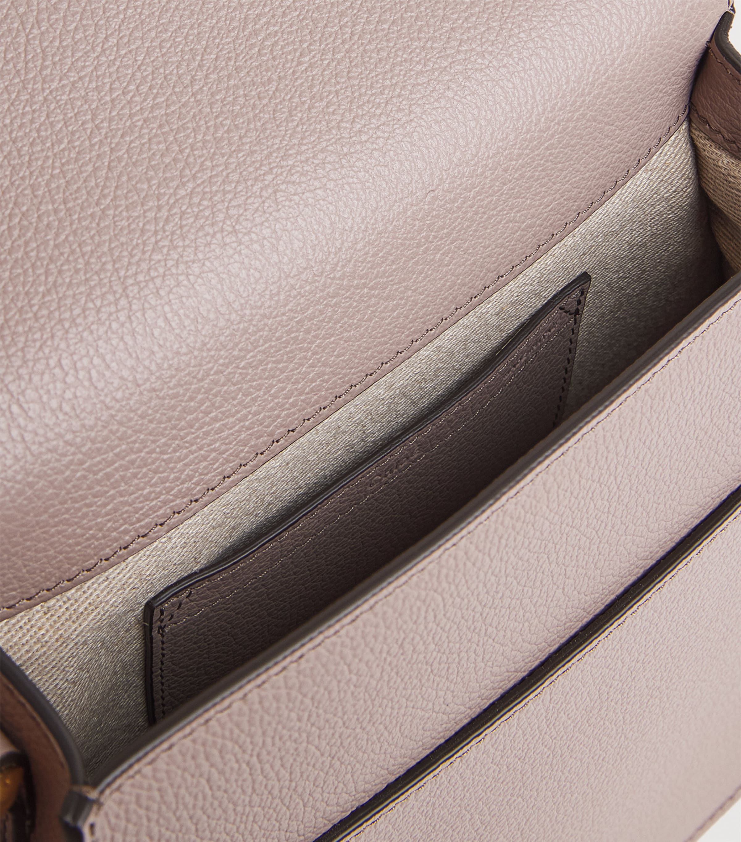 Leather Marcie Saddle Bag TWILIGHT PURPLE Image 4