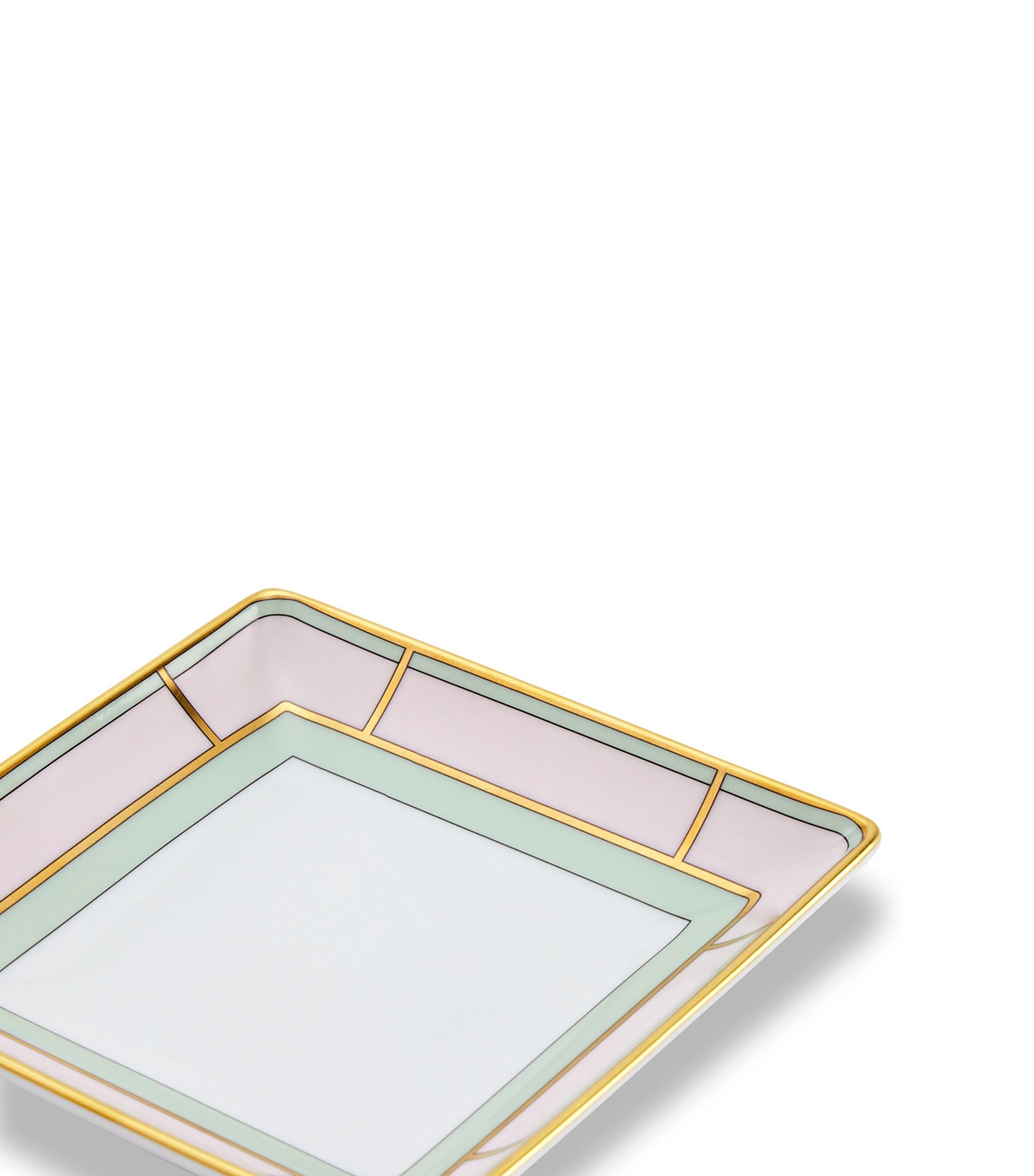 GINORI 1735 Porcelain Colonna Diva Square Change Tray (13.5cm) Image 5