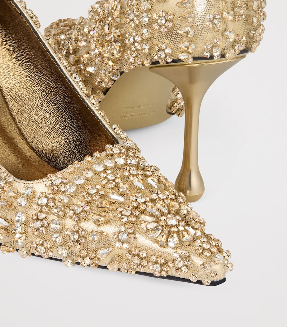 Ixia 80 Embellished Mesh Pumps GOLD MIX Image 5