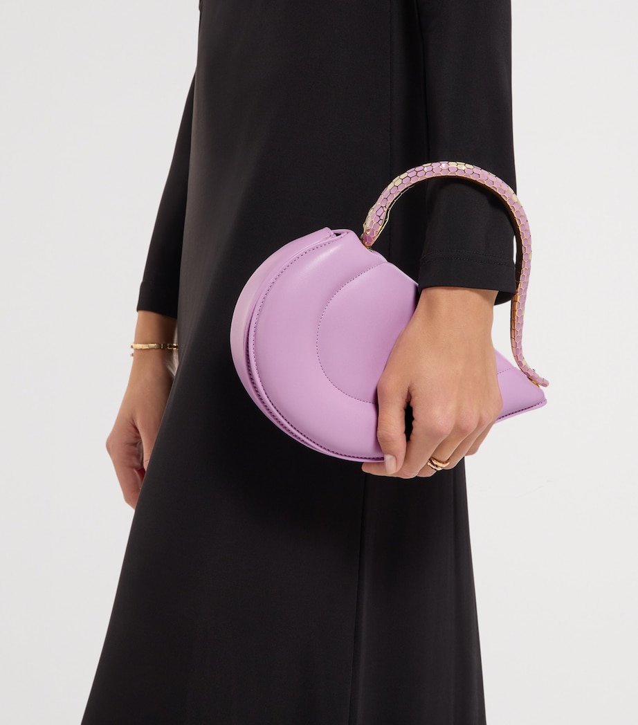 Bvlgari Calfskin Serpenti Cuore 1968 Top-Handle Bag Fuchsia Image 2