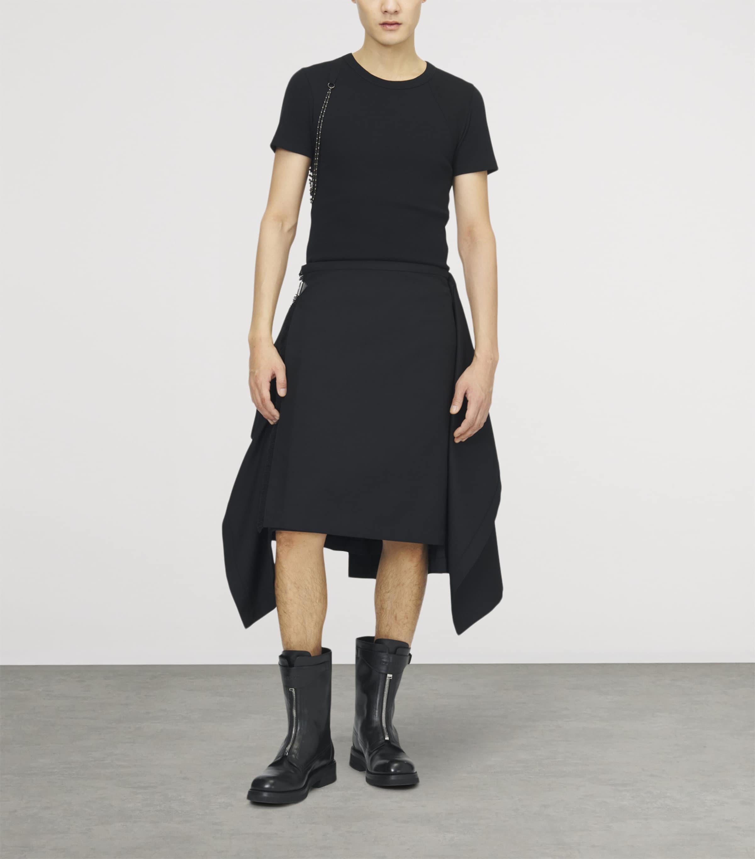 McQueen Mens Draped Kilt Image 2