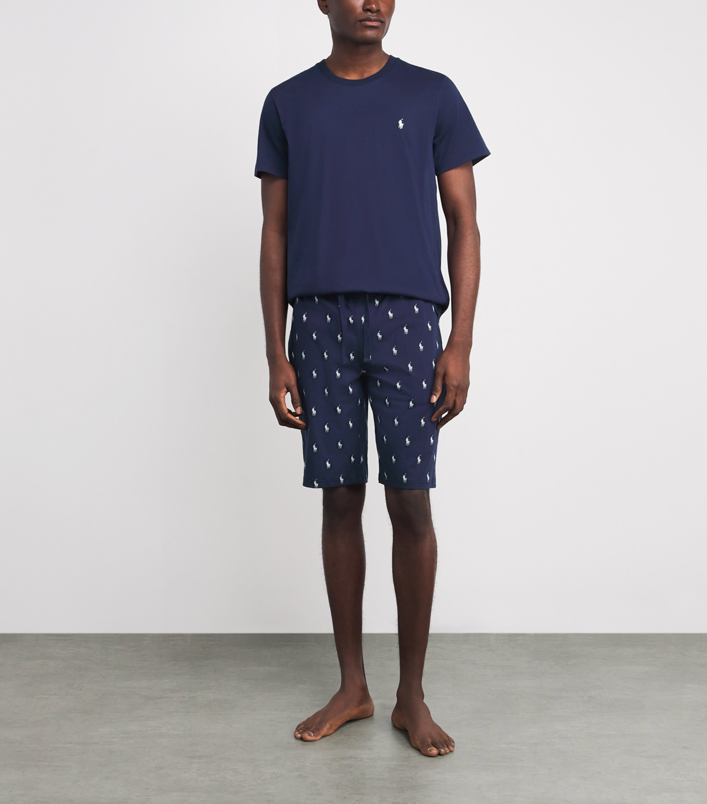 Cotton Pyjama Top CRUISE NAVY/WHITE PP Image 2