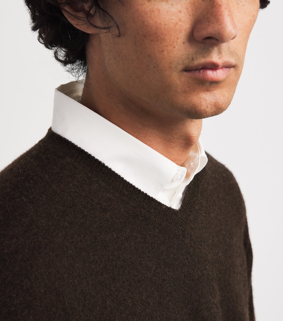 Rod Cashmere Sweater BROWN MELANGE Image 5