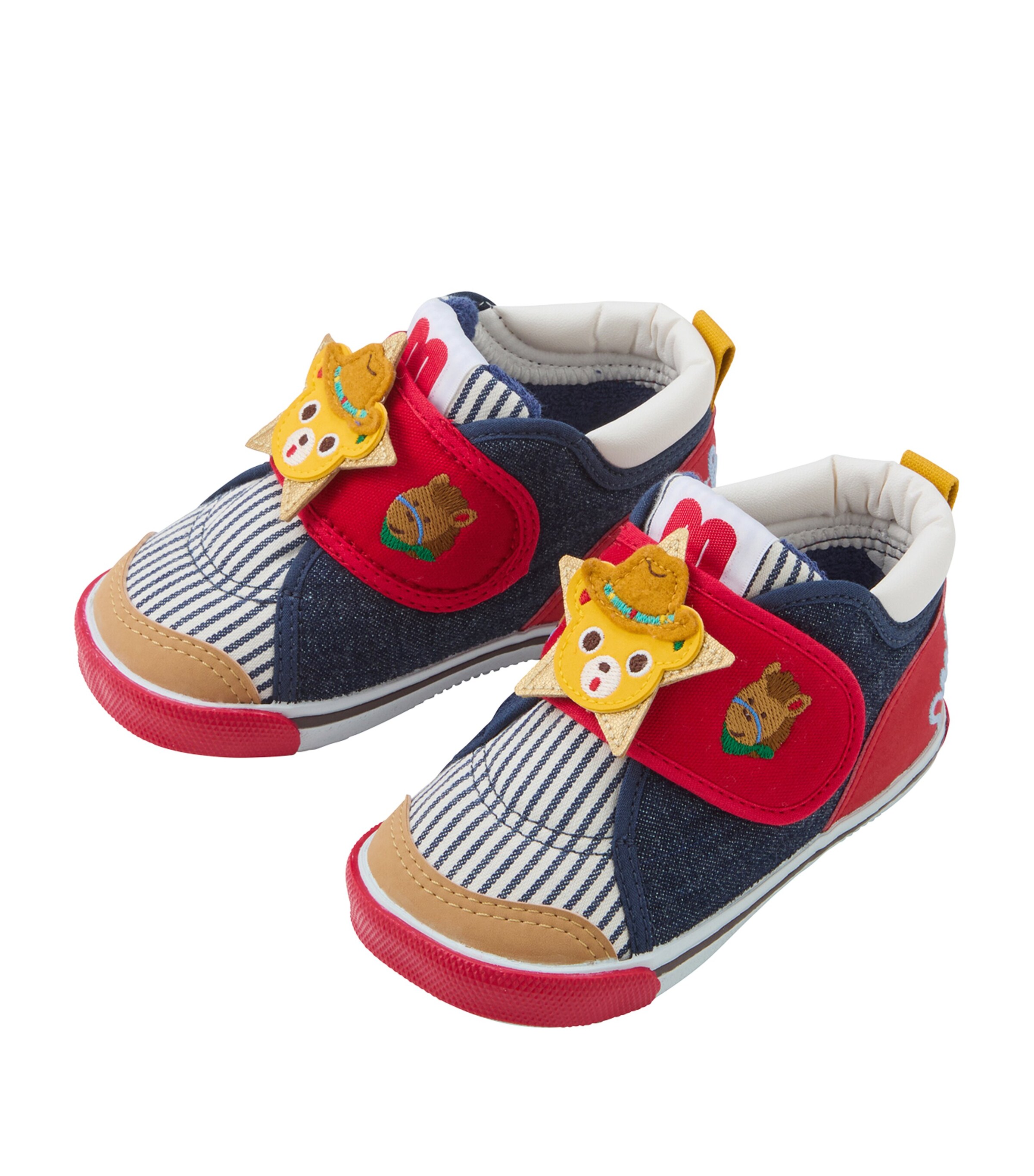 Miki House Cotton-Blend Velcro Sneakers | Kids New In | Baby Clothing | Baby Shoes | Trainers | Designers | Miki House
